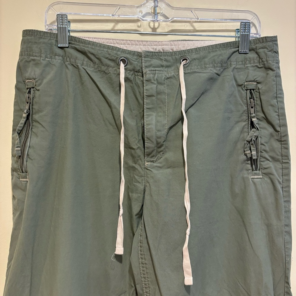 GAP Olive Green Drawstring Utility Pants Size 8 - Picture 2 of 6
